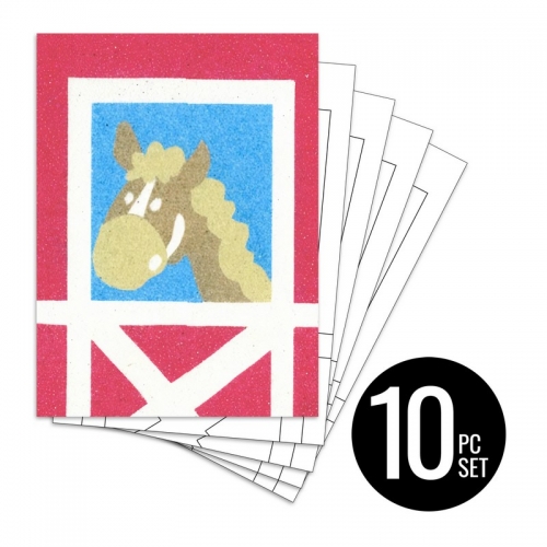 Peel 'N Stick Sand Art Board #11 - In The Stall Multi Set *SHIPPING INCLUDED via USPS within USA*